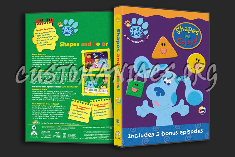 Blue's Clues: Shapes and Colors! dvd cover