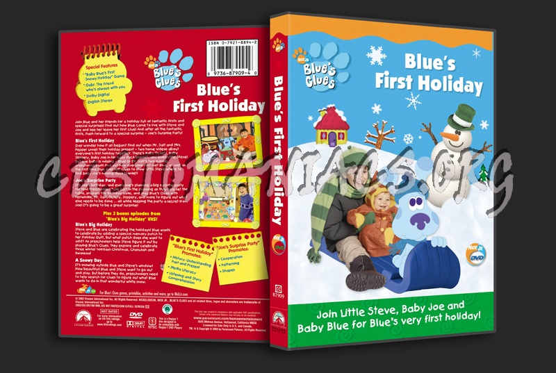 Blue's Clues: Blue's First Holiday dvd cover