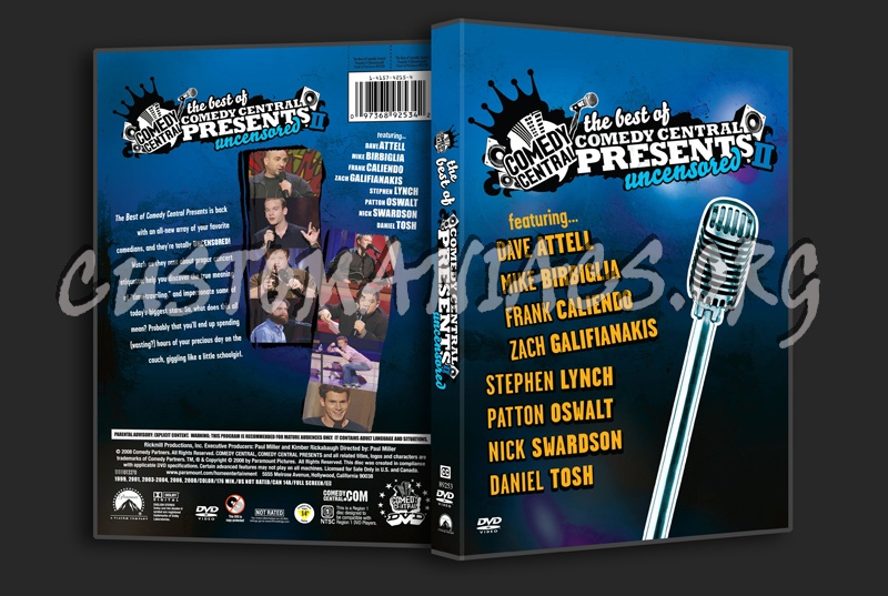 The Best of Comdey Central Presents Uncensored 2 dvd cover