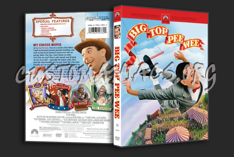 Big Top Pee-Wee dvd cover
