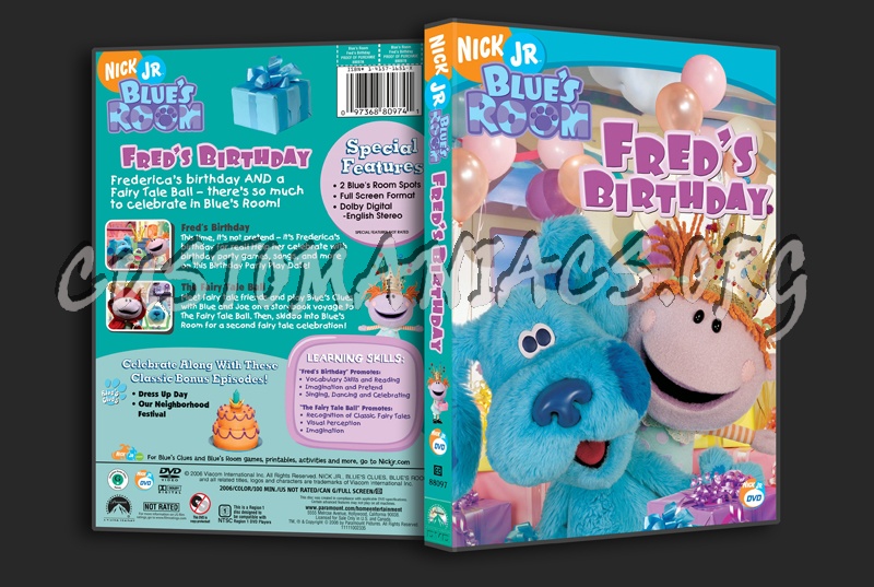 Blue's Room: Fred's Birthday dvd cover