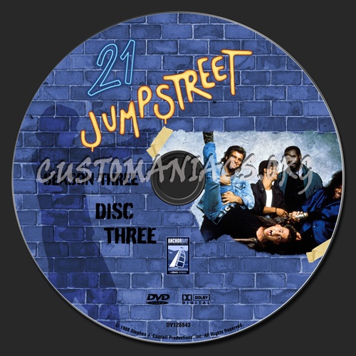 21 Jumpstreet - Season 3 dvd label