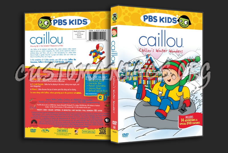 Caillou's Winter Wonders dvd cover