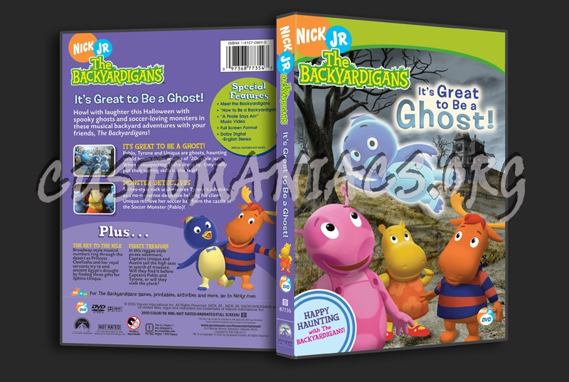 The Backyardigans: It's Great to be a Ghost dvd cover
