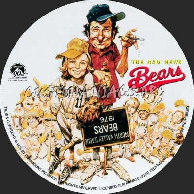 The Bad News Bears dvd label