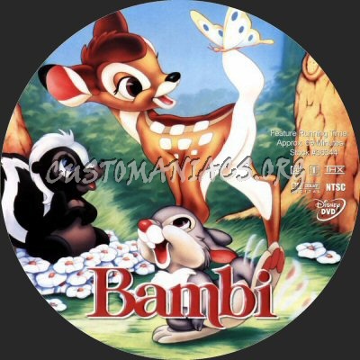 Bambi dvd label