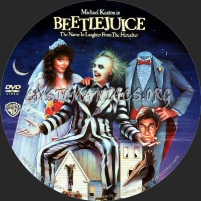 Beetlejuice dvd label