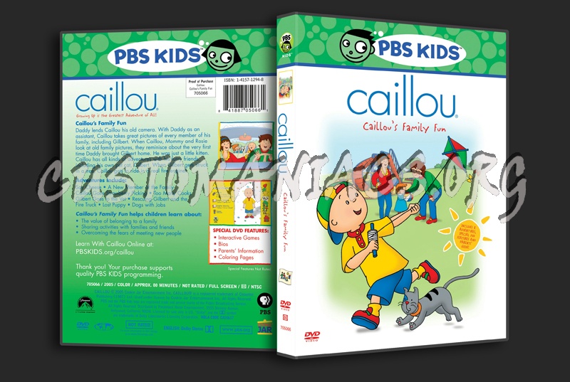 Caillou's Family Fun dvd cover