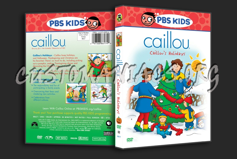Caillou's Holidays dvd cover