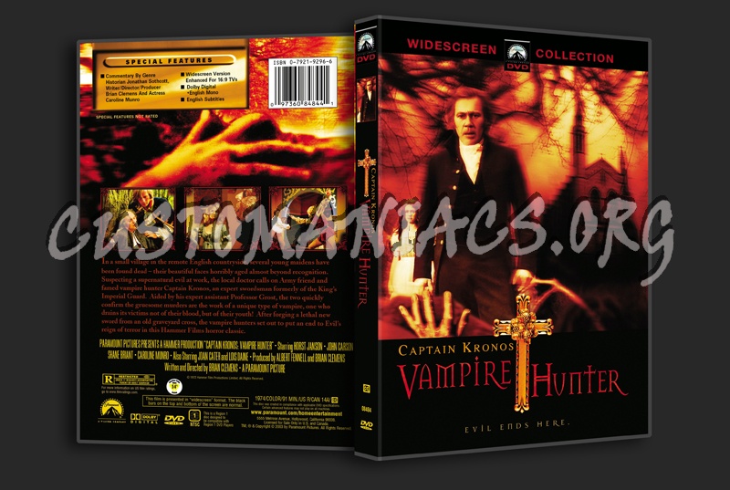 Captain Kronos Vampire Hunter dvd cover