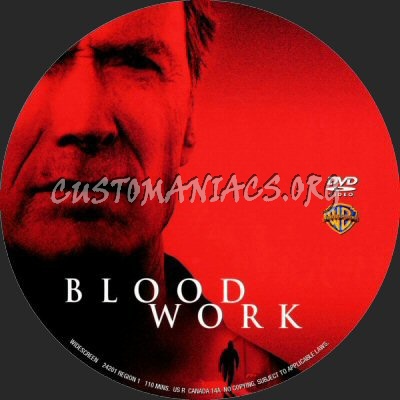 Blood Work dvd label