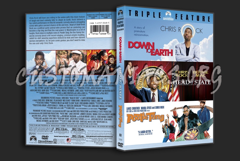 Chris Rock: Down to Earth / Head of State / Pootie Tang dvd cover