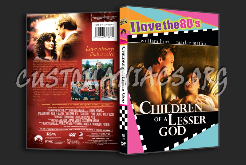 Children of a Lesser God dvd cover