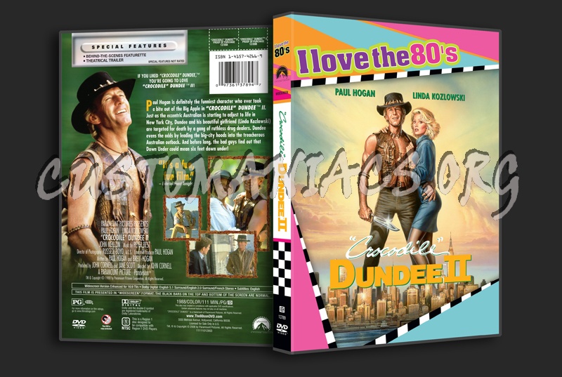 Crocodile Dundee 2 dvd cover