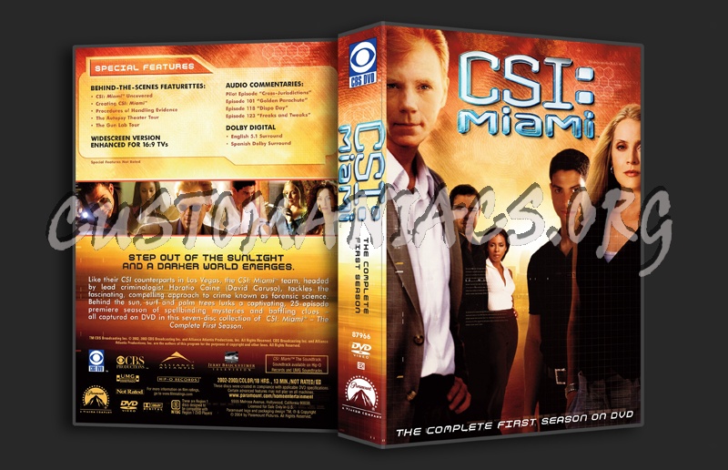 CSI Miami Season 1 dvd cover