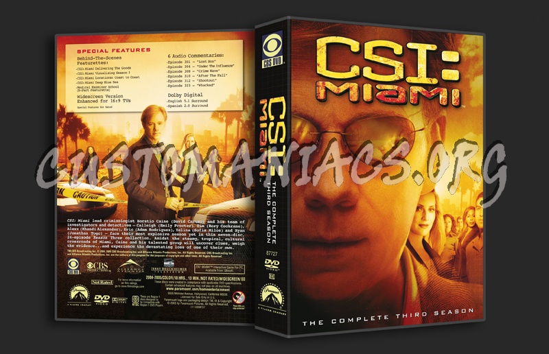 CSI Miami Season 3 dvd cover