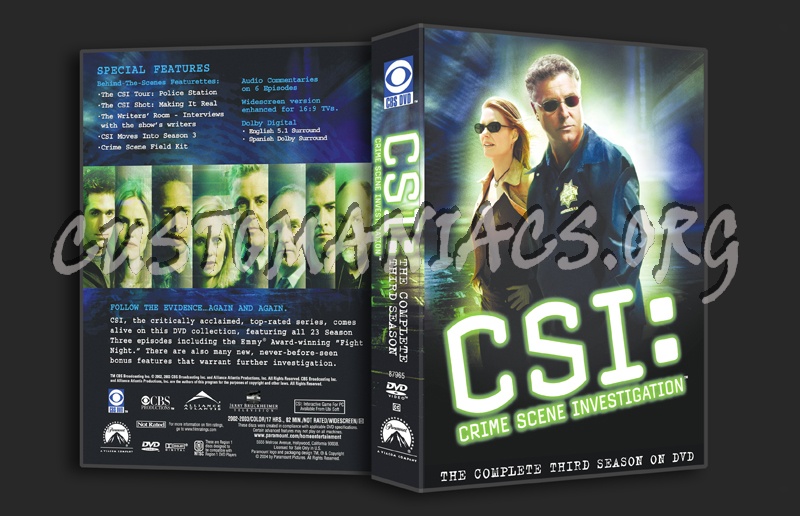 CSI (Las Vegas) Season 3 dvd cover