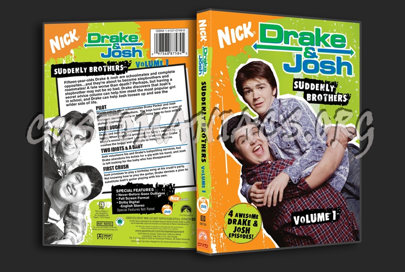 Drake & Josh Suddenly Brothers Volume 1 dvd cover