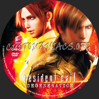 Resident Evil Degeneration dvd label