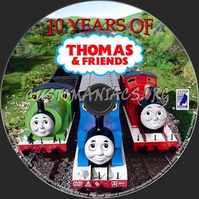 10 Years Of Thomas And Friends dvd label