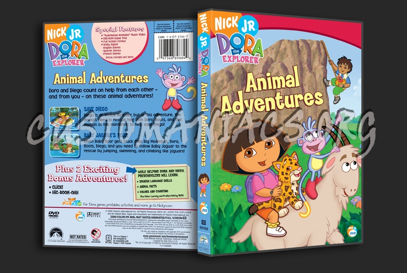 Dora the Explorer: Animal Adventures dvd cover