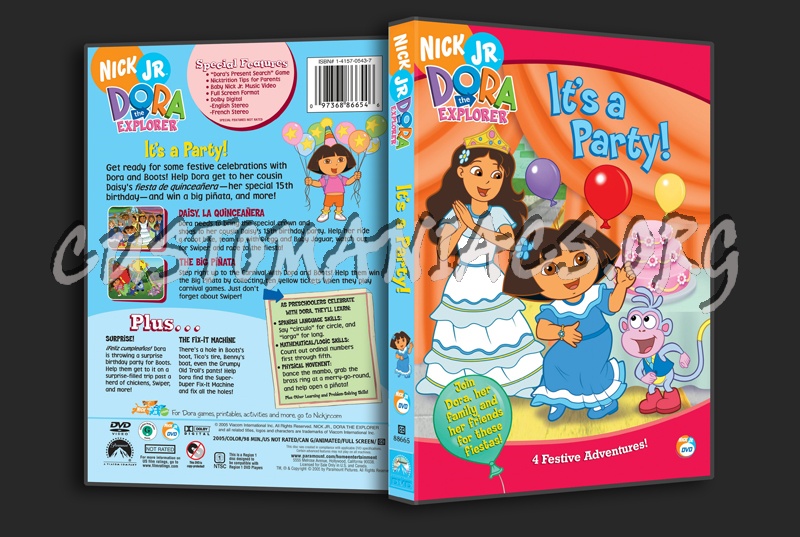 Dora the Explorer: It's a Party! dvd cover