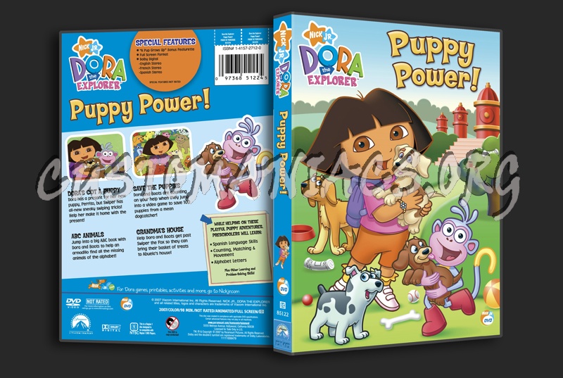 Dora the Explorer: Puppy Power! dvd cover
