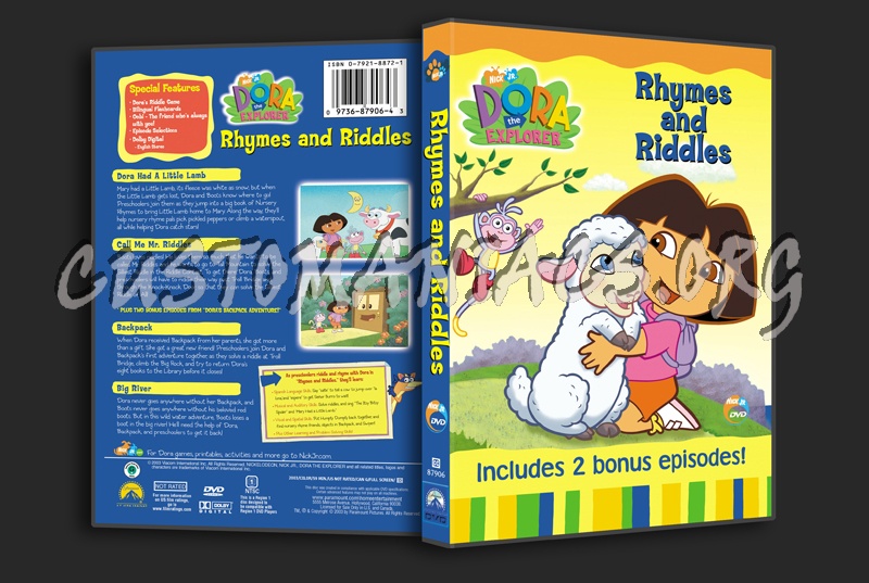 Dora the Explorer: Rhymes and Riddles dvd cover
