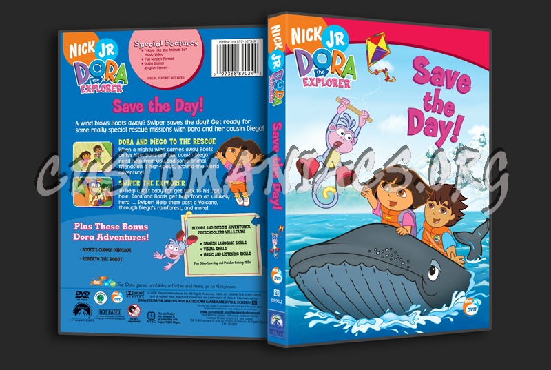Dora the Explorer: Save the Day! dvd cover