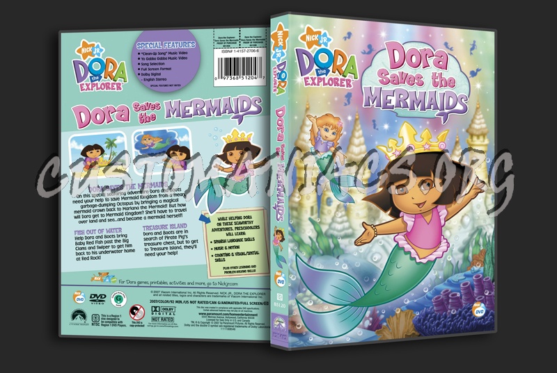 Dora the Explorer: Dora Saves the Mermaids dvd cover