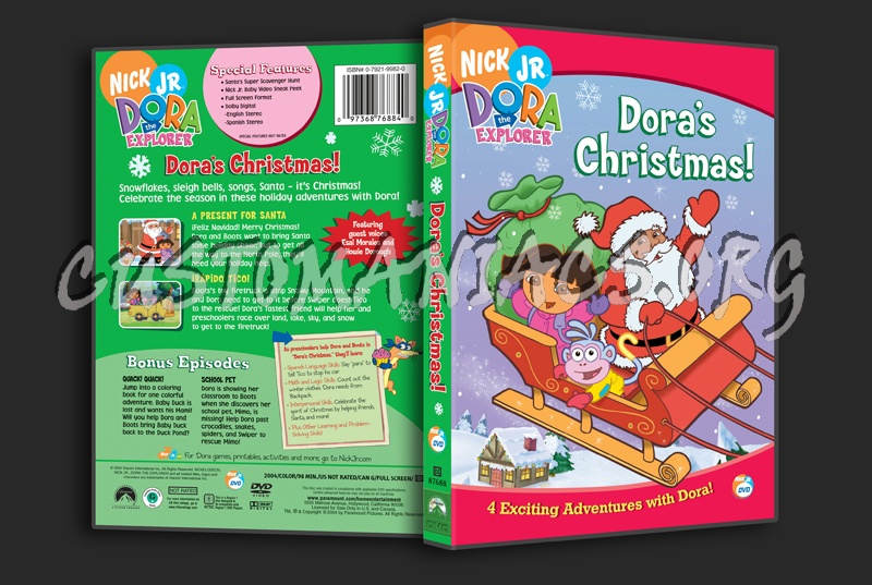 Dora's Christmas! dvd cover