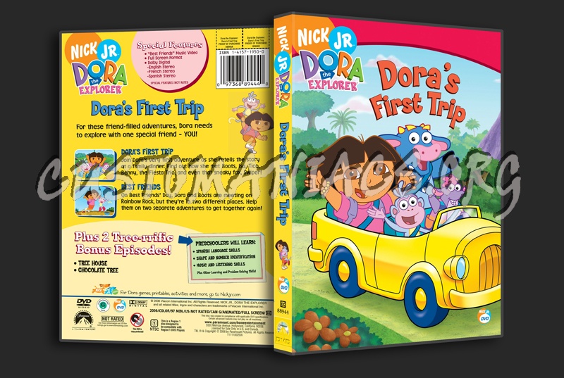 Dora's First Trip dvd cover