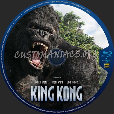 King Kong (2005) blu-ray label