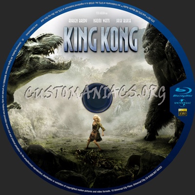 King Kong (2005) blu-ray label