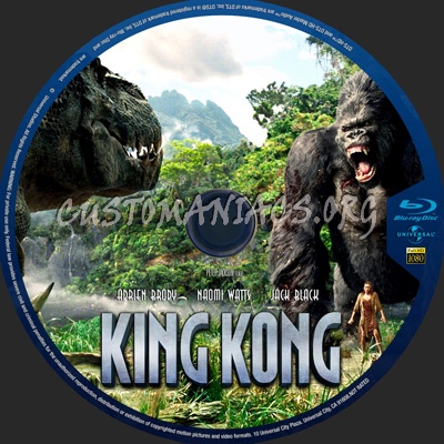 King Kong (2005) blu-ray label