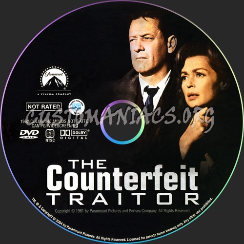 The Counterfeit Traitor dvd label