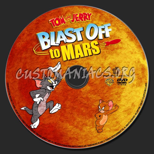 Tom And Jerry Blast Off To Mars dvd label