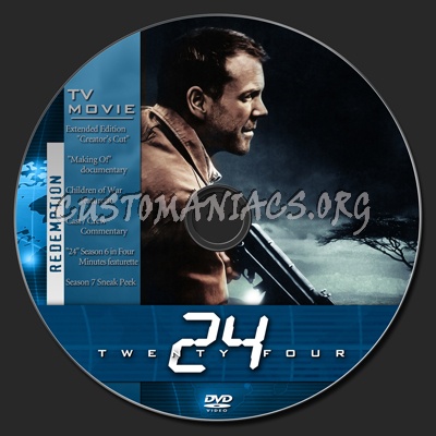 24: Redemption dvd label