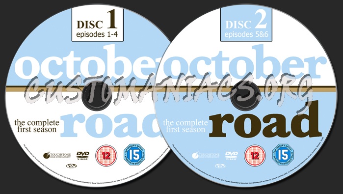 October Road Season 1 dvd label