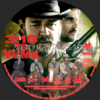 3 10 to Yuma dvd label