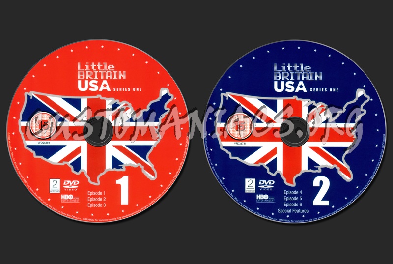 Little Britain USA Season 1 dvd label
