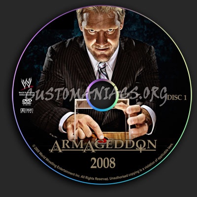 WWE - Armageddon 2008 dvd label