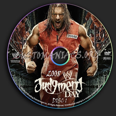 WWE - Judgement Day 2008 dvd label