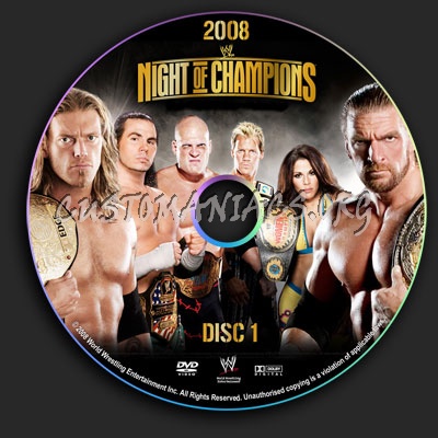 WWE - Night of Champions 2008 dvd label