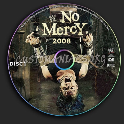 WWE - No Mercy 2008 dvd label