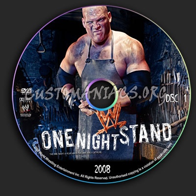 WWE - One Night Stand 2008 dvd label