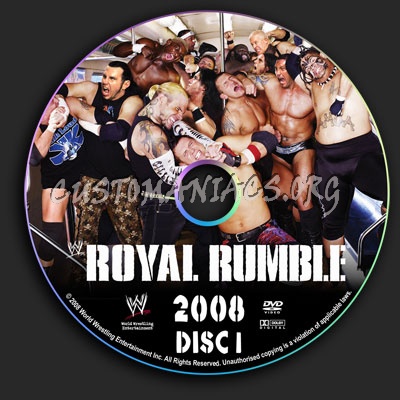 WWE - Royal Rumble 2008 dvd label