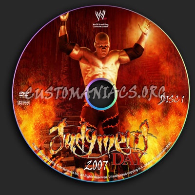 WWE - Judgement Day 2007 dvd label