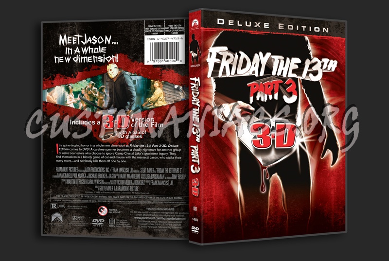 Friday the 13th Part 3 - 3-D dvd cover