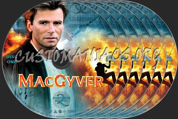 MacGyver Season 2 dvd label